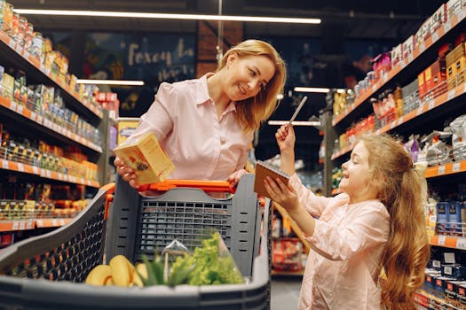 grocery shopping list