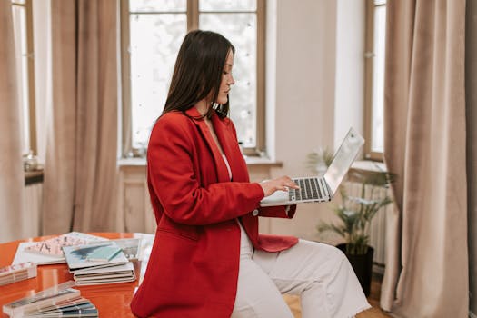 person working on a side hustle