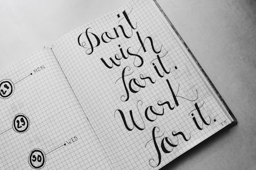 handwritten expense tracking notebook